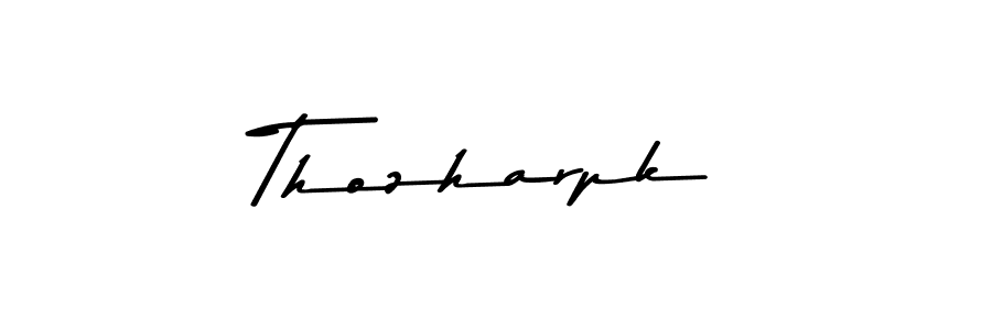 Use a signature maker to create a handwritten signature online. With this signature software, you can design (Asem Kandis PERSONAL USE) your own signature for name Thozharpk. Thozharpk signature style 9 images and pictures png