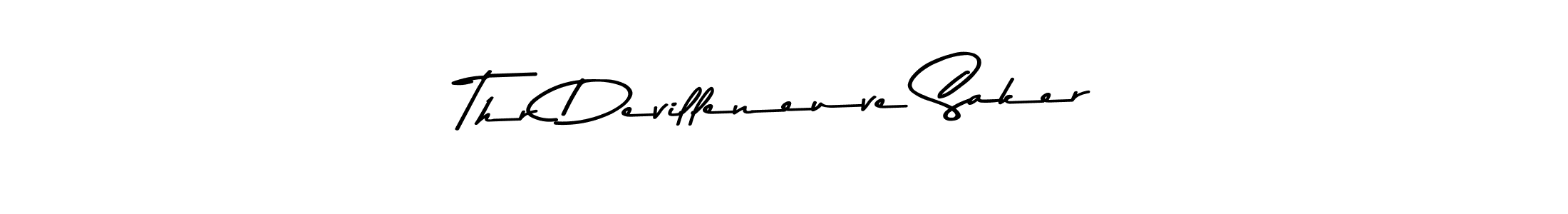 Thr Devilleneuve Saker stylish signature style. Best Handwritten Sign (Asem Kandis PERSONAL USE) for my name. Handwritten Signature Collection Ideas for my name Thr Devilleneuve Saker. Thr Devilleneuve Saker signature style 9 images and pictures png