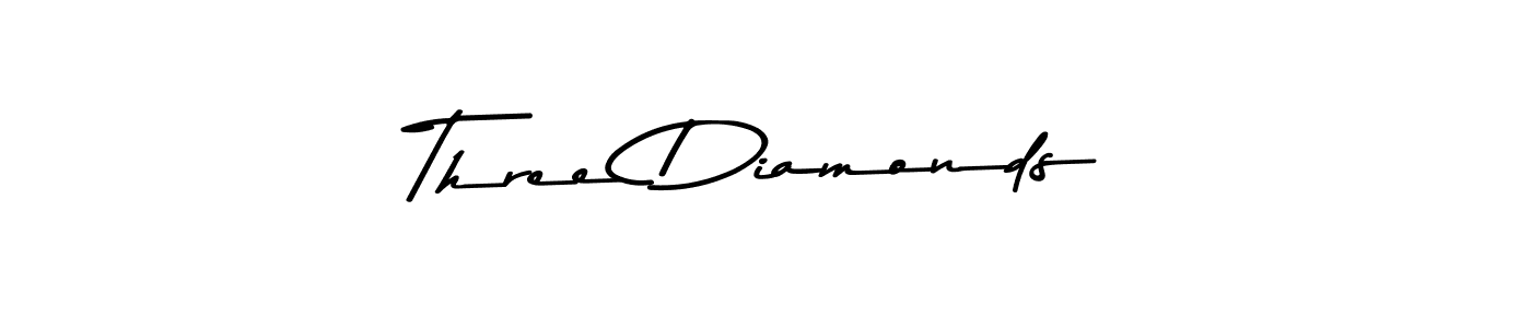 Make a beautiful signature design for name Three Diamonds. With this signature (Asem Kandis PERSONAL USE) style, you can create a handwritten signature for free. Three Diamonds signature style 9 images and pictures png