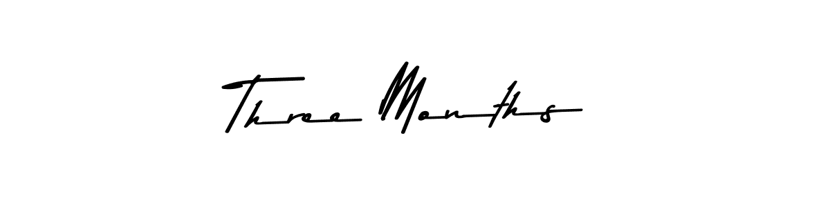 Make a beautiful signature design for name Three Months. With this signature (Asem Kandis PERSONAL USE) style, you can create a handwritten signature for free. Three Months signature style 9 images and pictures png