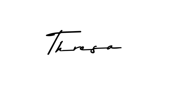 Make a beautiful signature design for name Thresa. Use this online signature maker to create a handwritten signature for free. Thresa signature style 9 images and pictures png