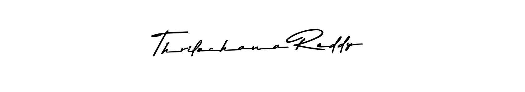 Also You can easily find your signature by using the search form. We will create Thrilochana Reddy name handwritten signature images for you free of cost using Asem Kandis PERSONAL USE sign style. Thrilochana Reddy signature style 9 images and pictures png
