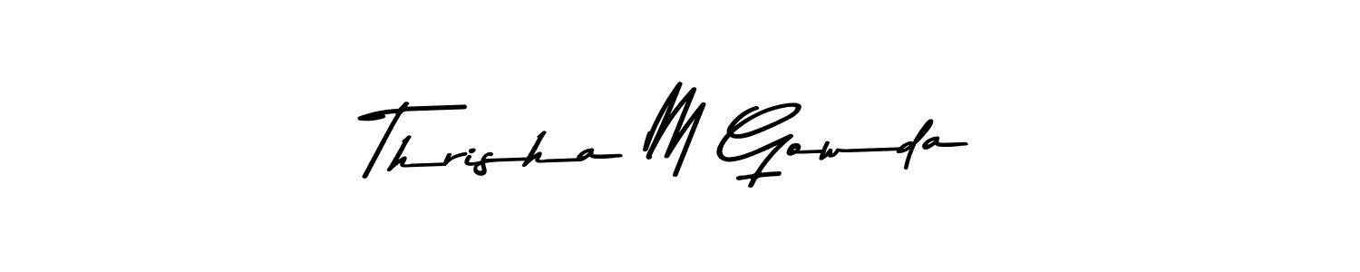 It looks lik you need a new signature style for name Thrisha M Gowda. Design unique handwritten (Asem Kandis PERSONAL USE) signature with our free signature maker in just a few clicks. Thrisha M Gowda signature style 9 images and pictures png