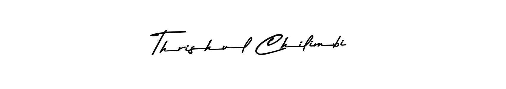 You should practise on your own different ways (Asem Kandis PERSONAL USE) to write your name (Thrishul Chilimbi) in signature. don't let someone else do it for you. Thrishul Chilimbi signature style 9 images and pictures png