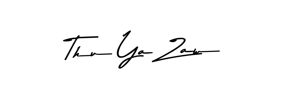 Thu Ya Zaw stylish signature style. Best Handwritten Sign (Asem Kandis PERSONAL USE) for my name. Handwritten Signature Collection Ideas for my name Thu Ya Zaw. Thu Ya Zaw signature style 9 images and pictures png