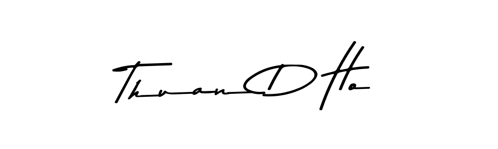 How to make Thuan D Ho name signature. Use Asem Kandis PERSONAL USE style for creating short signs online. This is the latest handwritten sign. Thuan D Ho signature style 9 images and pictures png