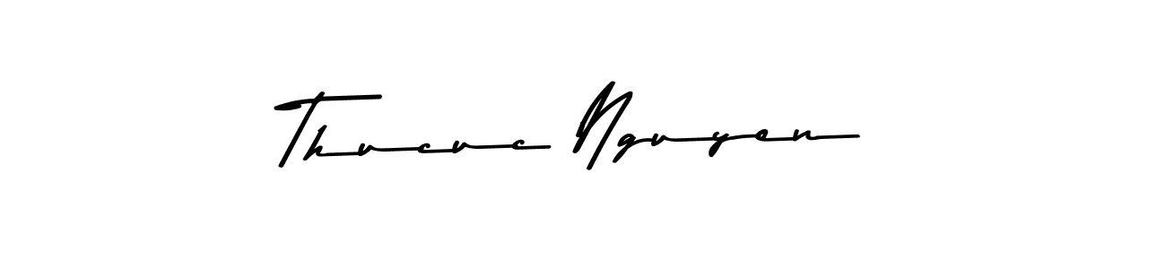 Also You can easily find your signature by using the search form. We will create Thucuc Nguyen name handwritten signature images for you free of cost using Asem Kandis PERSONAL USE sign style. Thucuc Nguyen signature style 9 images and pictures png