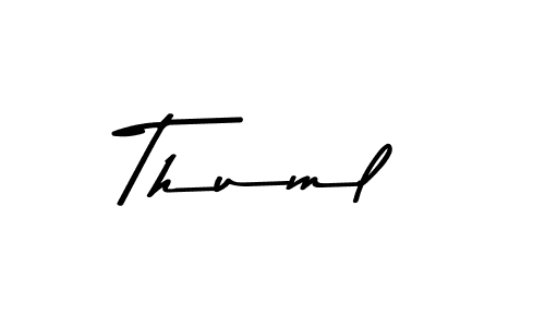 Thuml stylish signature style. Best Handwritten Sign (Asem Kandis PERSONAL USE) for my name. Handwritten Signature Collection Ideas for my name Thuml. Thuml signature style 9 images and pictures png