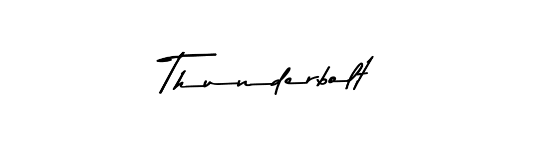 How to make Thunderbolt name signature. Use Asem Kandis PERSONAL USE style for creating short signs online. This is the latest handwritten sign. Thunderbolt signature style 9 images and pictures png