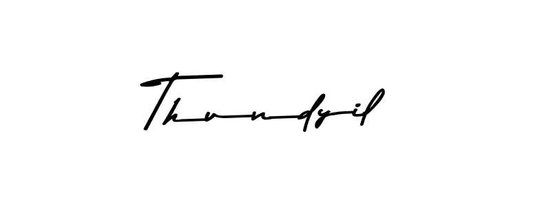 Create a beautiful signature design for name Thundyil. With this signature (Asem Kandis PERSONAL USE) fonts, you can make a handwritten signature for free. Thundyil signature style 9 images and pictures png