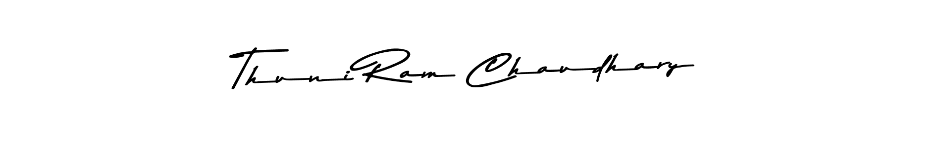 Use a signature maker to create a handwritten signature online. With this signature software, you can design (Asem Kandis PERSONAL USE) your own signature for name Thuni Ram Chaudhary. Thuni Ram Chaudhary signature style 9 images and pictures png