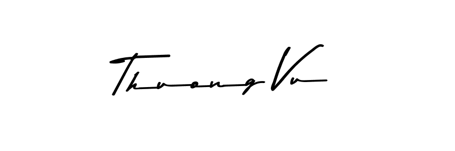 Create a beautiful signature design for name Thuong Vu. With this signature (Asem Kandis PERSONAL USE) fonts, you can make a handwritten signature for free. Thuong Vu signature style 9 images and pictures png