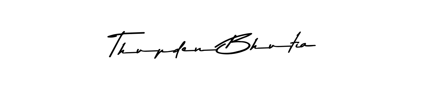 Thupden Bhutia stylish signature style. Best Handwritten Sign (Asem Kandis PERSONAL USE) for my name. Handwritten Signature Collection Ideas for my name Thupden Bhutia. Thupden Bhutia signature style 9 images and pictures png