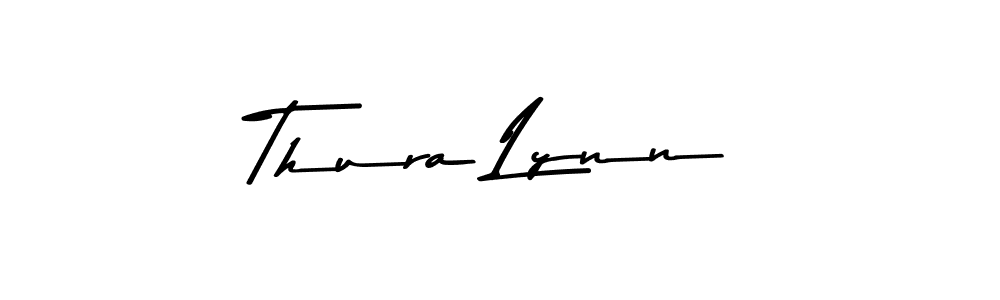 How to make Thura Lynn name signature. Use Asem Kandis PERSONAL USE style for creating short signs online. This is the latest handwritten sign. Thura Lynn signature style 9 images and pictures png