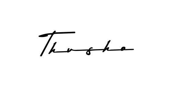 This is the best signature style for the Thusho name. Also you like these signature font (Asem Kandis PERSONAL USE). Mix name signature. Thusho signature style 9 images and pictures png