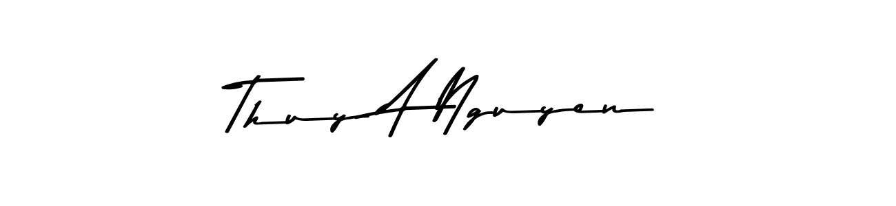 How to make Thuy A Nguyen signature? Asem Kandis PERSONAL USE is a professional autograph style. Create handwritten signature for Thuy A Nguyen name. Thuy A Nguyen signature style 9 images and pictures png