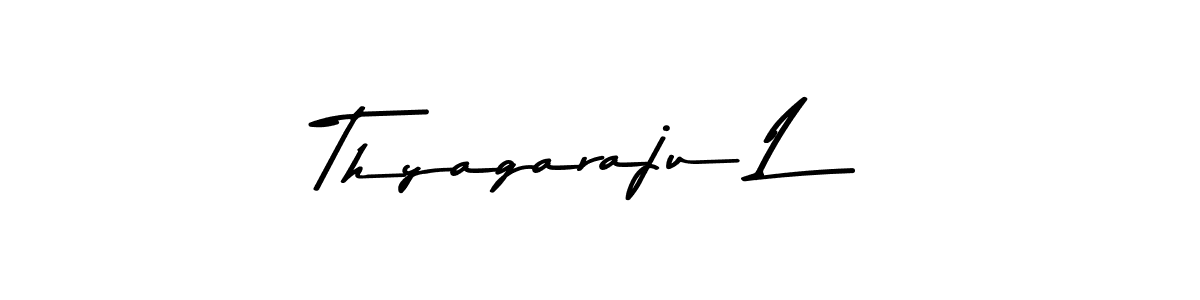 Also You can easily find your signature by using the search form. We will create Thyagaraju L name handwritten signature images for you free of cost using Asem Kandis PERSONAL USE sign style. Thyagaraju L signature style 9 images and pictures png