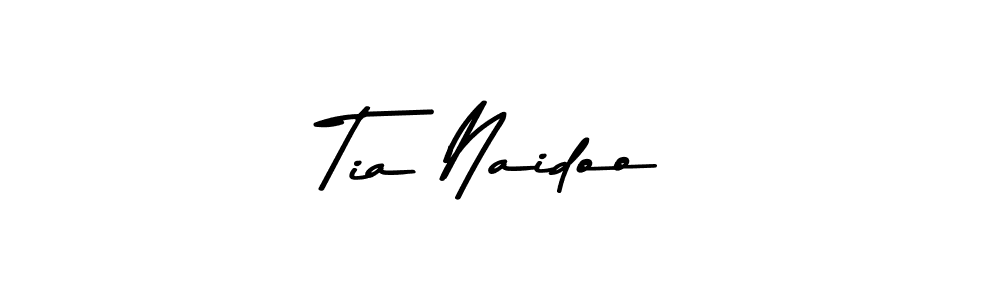 Tia Naidoo stylish signature style. Best Handwritten Sign (Asem Kandis PERSONAL USE) for my name. Handwritten Signature Collection Ideas for my name Tia Naidoo. Tia Naidoo signature style 9 images and pictures png