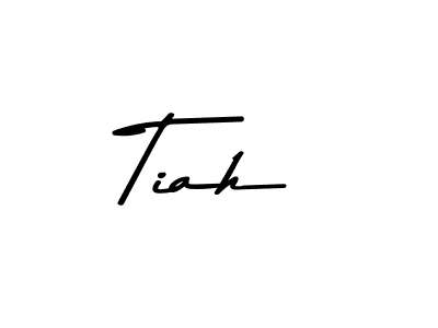 How to make Tiah signature? Asem Kandis PERSONAL USE is a professional autograph style. Create handwritten signature for Tiah name. Tiah signature style 9 images and pictures png