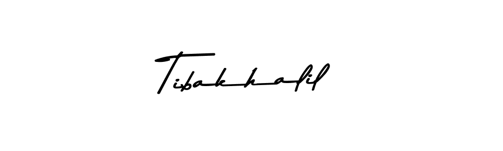Design your own signature with our free online signature maker. With this signature software, you can create a handwritten (Asem Kandis PERSONAL USE) signature for name Tibakhalil. Tibakhalil signature style 9 images and pictures png
