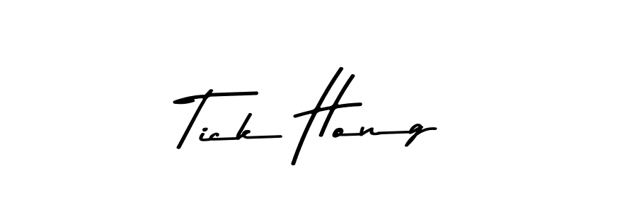 Tick Hong stylish signature style. Best Handwritten Sign (Asem Kandis PERSONAL USE) for my name. Handwritten Signature Collection Ideas for my name Tick Hong. Tick Hong signature style 9 images and pictures png