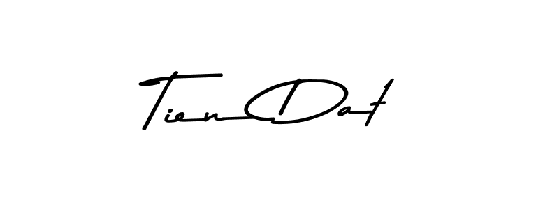 You can use this online signature creator to create a handwritten signature for the name Tien Dat. This is the best online autograph maker. Tien Dat signature style 9 images and pictures png