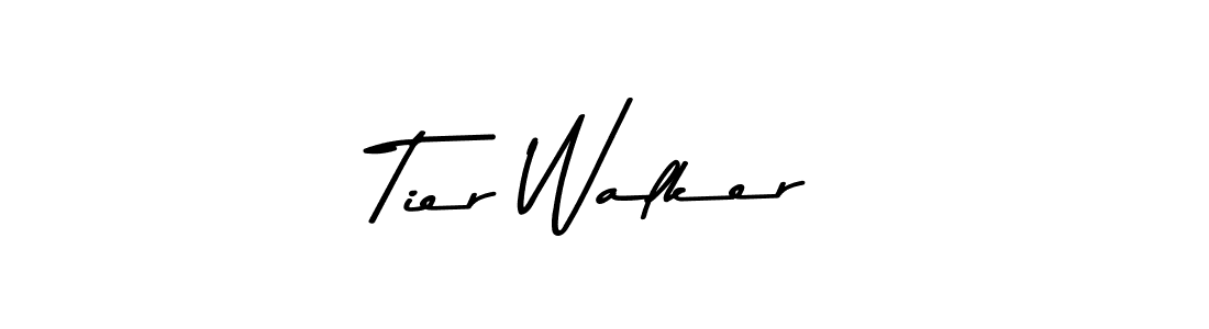 Design your own signature with our free online signature maker. With this signature software, you can create a handwritten (Asem Kandis PERSONAL USE) signature for name Tier Walker. Tier Walker signature style 9 images and pictures png