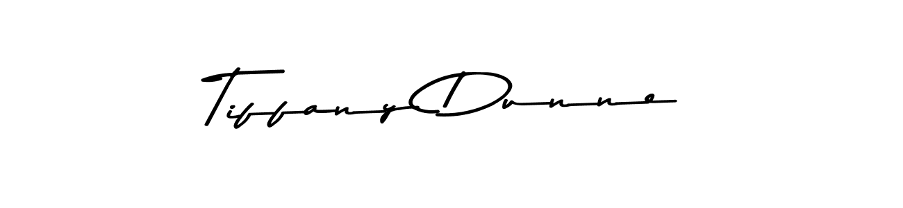 How to make Tiffany Dunne name signature. Use Asem Kandis PERSONAL USE style for creating short signs online. This is the latest handwritten sign. Tiffany Dunne signature style 9 images and pictures png