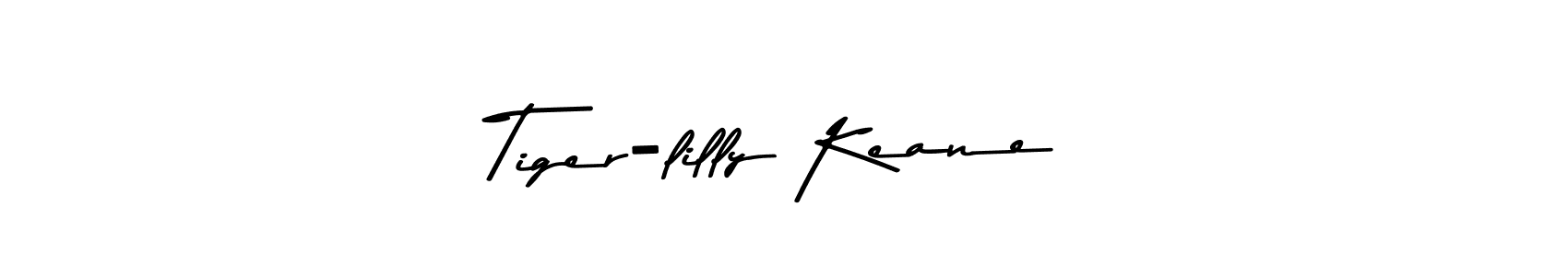 How to make Tiger-lilly Keane name signature. Use Asem Kandis PERSONAL USE style for creating short signs online. This is the latest handwritten sign. Tiger-lilly Keane signature style 9 images and pictures png