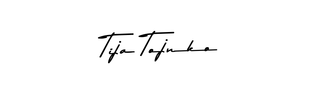 The best way (Asem Kandis PERSONAL USE) to make a short signature is to pick only two or three words in your name. The name Tija Tojnko include a total of six letters. For converting this name. Tija Tojnko signature style 9 images and pictures png