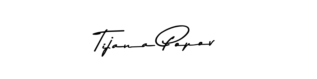 Make a beautiful signature design for name Tijana Popov. With this signature (Asem Kandis PERSONAL USE) style, you can create a handwritten signature for free. Tijana Popov signature style 9 images and pictures png