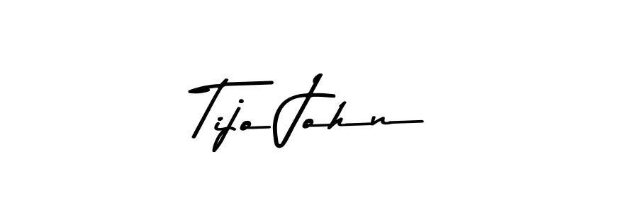 Tijo John stylish signature style. Best Handwritten Sign (Asem Kandis PERSONAL USE) for my name. Handwritten Signature Collection Ideas for my name Tijo John. Tijo John signature style 9 images and pictures png