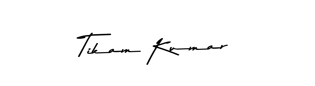 You should practise on your own different ways (Asem Kandis PERSONAL USE) to write your name (Tikam Kumar) in signature. don't let someone else do it for you. Tikam Kumar signature style 9 images and pictures png