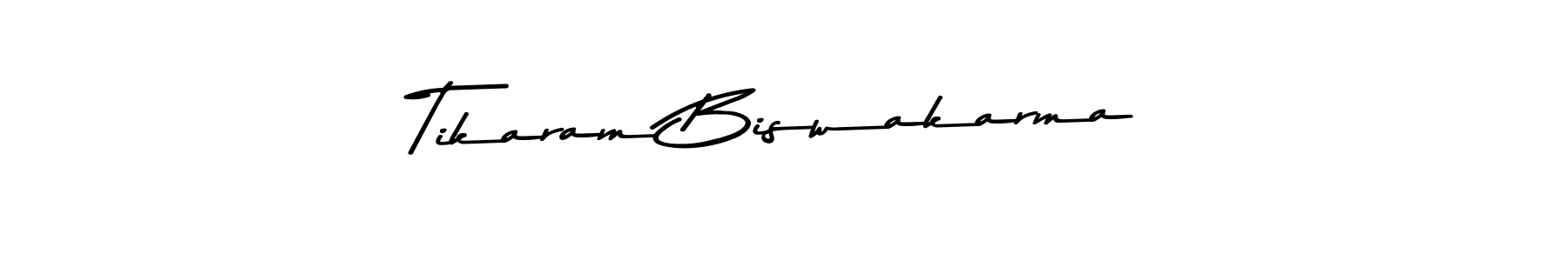 Design your own signature with our free online signature maker. With this signature software, you can create a handwritten (Asem Kandis PERSONAL USE) signature for name Tikaram Biswakarma. Tikaram Biswakarma signature style 9 images and pictures png