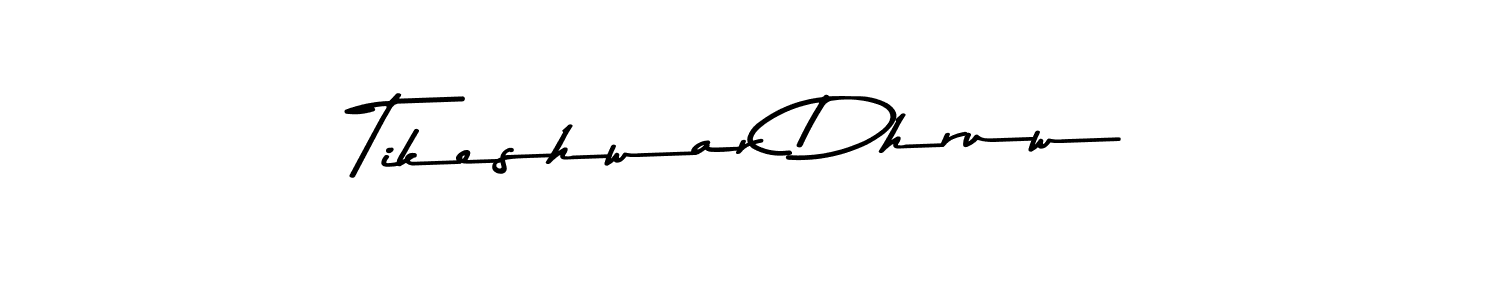 How to make Tikeshwar Dhruw signature? Asem Kandis PERSONAL USE is a professional autograph style. Create handwritten signature for Tikeshwar Dhruw name. Tikeshwar Dhruw signature style 9 images and pictures png