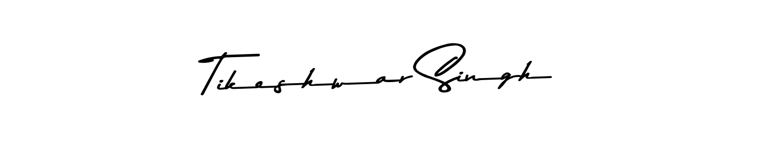 How to make Tikeshwar Singh signature? Asem Kandis PERSONAL USE is a professional autograph style. Create handwritten signature for Tikeshwar Singh name. Tikeshwar Singh signature style 9 images and pictures png
