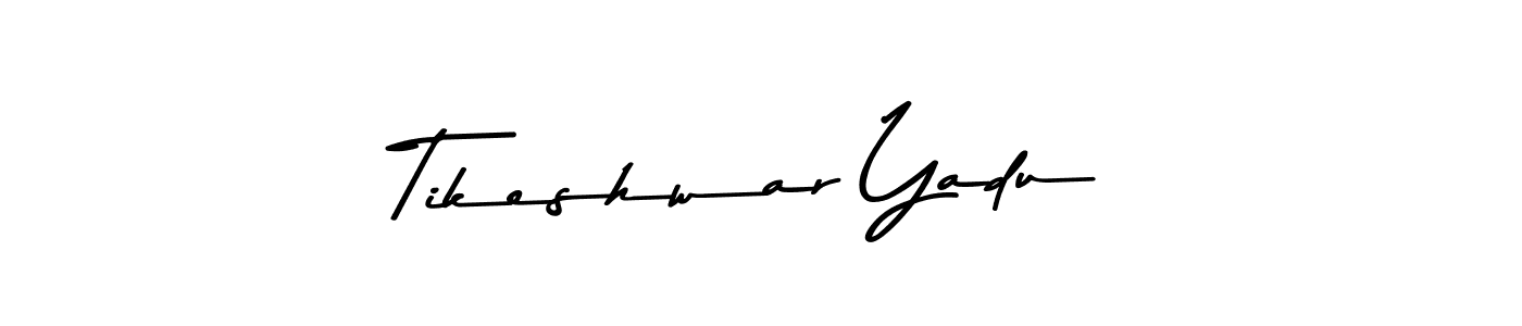 You can use this online signature creator to create a handwritten signature for the name Tikeshwar Yadu. This is the best online autograph maker. Tikeshwar Yadu signature style 9 images and pictures png