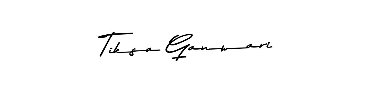 How to make Tiksa Ganwari signature? Asem Kandis PERSONAL USE is a professional autograph style. Create handwritten signature for Tiksa Ganwari name. Tiksa Ganwari signature style 9 images and pictures png