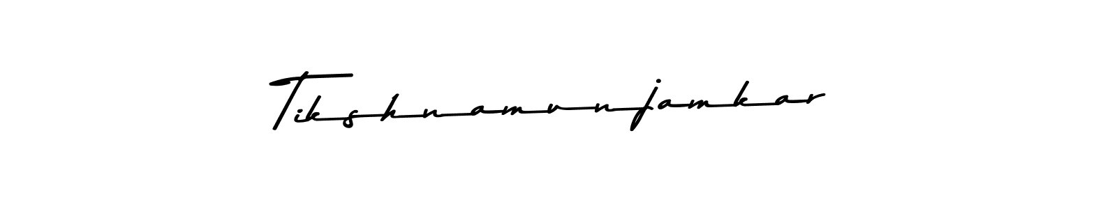 You should practise on your own different ways (Asem Kandis PERSONAL USE) to write your name (Tikshnamunjamkar) in signature. don't let someone else do it for you. Tikshnamunjamkar signature style 9 images and pictures png