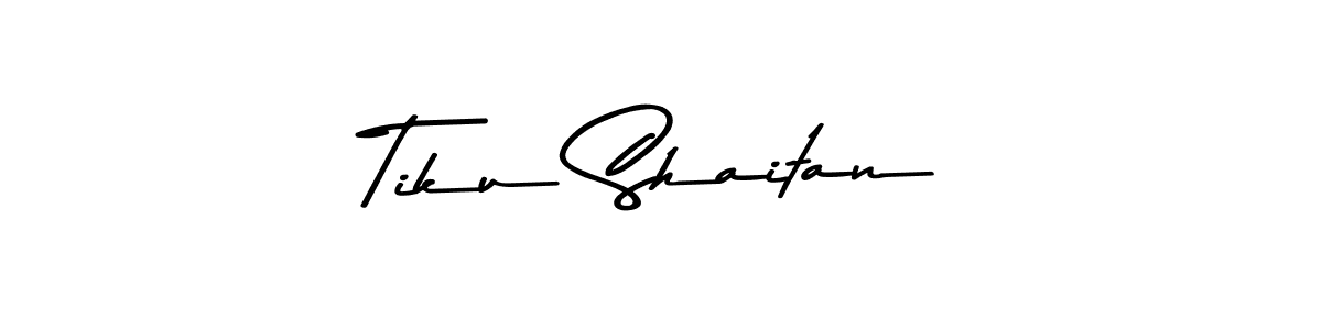 Use a signature maker to create a handwritten signature online. With this signature software, you can design (Asem Kandis PERSONAL USE) your own signature for name Tiku Shaitan. Tiku Shaitan signature style 9 images and pictures png