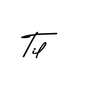 The best way (Asem Kandis PERSONAL USE) to make a short signature is to pick only two or three words in your name. The name Til include a total of six letters. For converting this name. Til signature style 9 images and pictures png