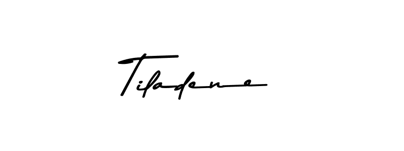 Design your own signature with our free online signature maker. With this signature software, you can create a handwritten (Asem Kandis PERSONAL USE) signature for name Tiladene. Tiladene signature style 9 images and pictures png