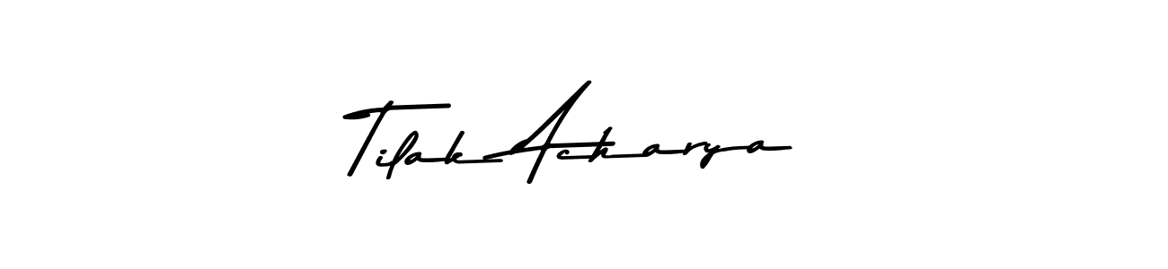 Once you've used our free online signature maker to create your best signature Asem Kandis PERSONAL USE style, it's time to enjoy all of the benefits that Tilak Acharya name signing documents. Tilak Acharya signature style 9 images and pictures png