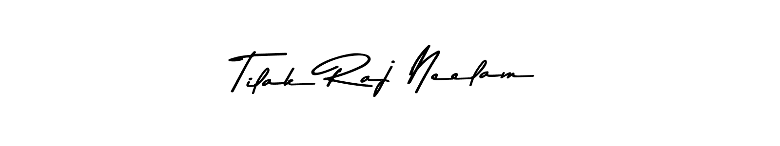 This is the best signature style for the Tilak Raj Neelam name. Also you like these signature font (Asem Kandis PERSONAL USE). Mix name signature. Tilak Raj Neelam signature style 9 images and pictures png