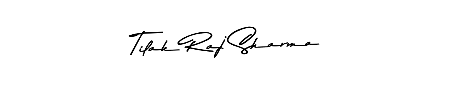 How to make Tilak Raj Sharma name signature. Use Asem Kandis PERSONAL USE style for creating short signs online. This is the latest handwritten sign. Tilak Raj Sharma signature style 9 images and pictures png