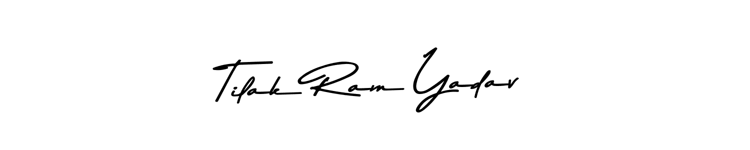 Use a signature maker to create a handwritten signature online. With this signature software, you can design (Asem Kandis PERSONAL USE) your own signature for name Tilak Ram Yadav. Tilak Ram Yadav signature style 9 images and pictures png