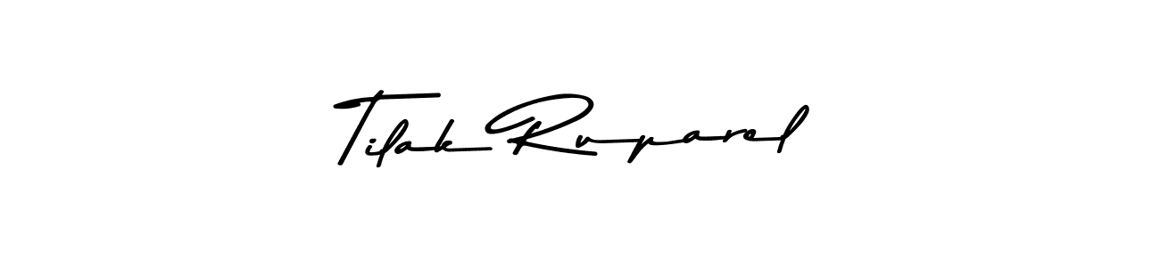 Asem Kandis PERSONAL USE is a professional signature style that is perfect for those who want to add a touch of class to their signature. It is also a great choice for those who want to make their signature more unique. Get Tilak Ruparel name to fancy signature for free. Tilak Ruparel signature style 9 images and pictures png