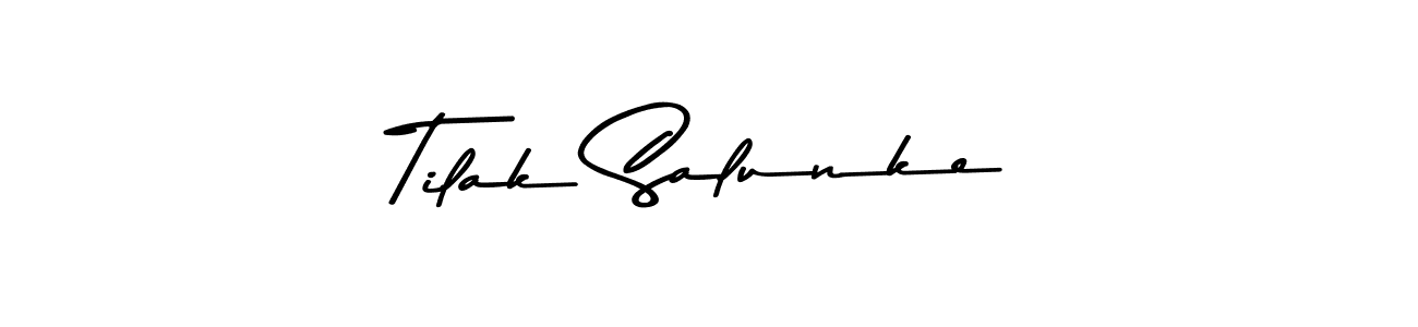 It looks lik you need a new signature style for name Tilak Salunke. Design unique handwritten (Asem Kandis PERSONAL USE) signature with our free signature maker in just a few clicks. Tilak Salunke signature style 9 images and pictures png
