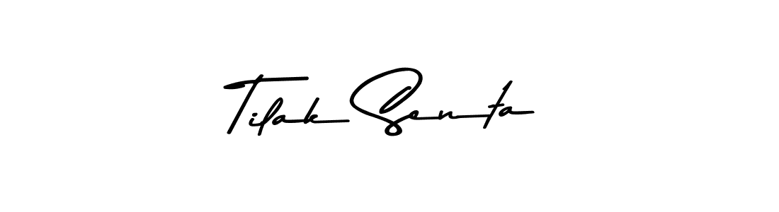 Tilak Senta stylish signature style. Best Handwritten Sign (Asem Kandis PERSONAL USE) for my name. Handwritten Signature Collection Ideas for my name Tilak Senta. Tilak Senta signature style 9 images and pictures png
