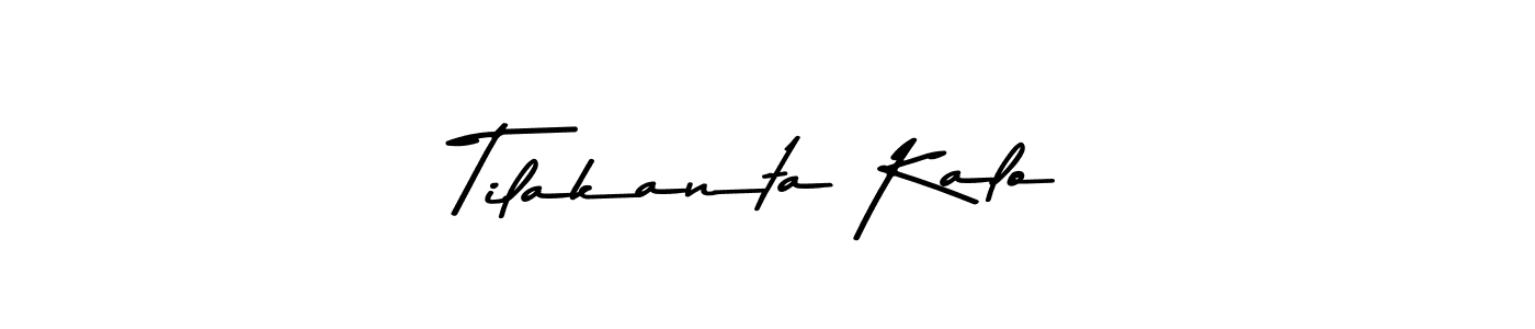 The best way (Asem Kandis PERSONAL USE) to make a short signature is to pick only two or three words in your name. The name Tilakanta Kalo include a total of six letters. For converting this name. Tilakanta Kalo signature style 9 images and pictures png